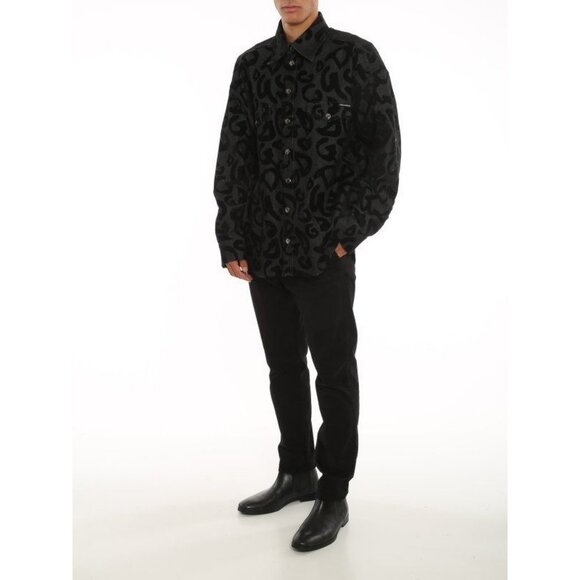 Authentic Dolce & Gabbana Top Chemise Button Up Dress Shirt Jacket Denim Men's - Picture 5 of 12